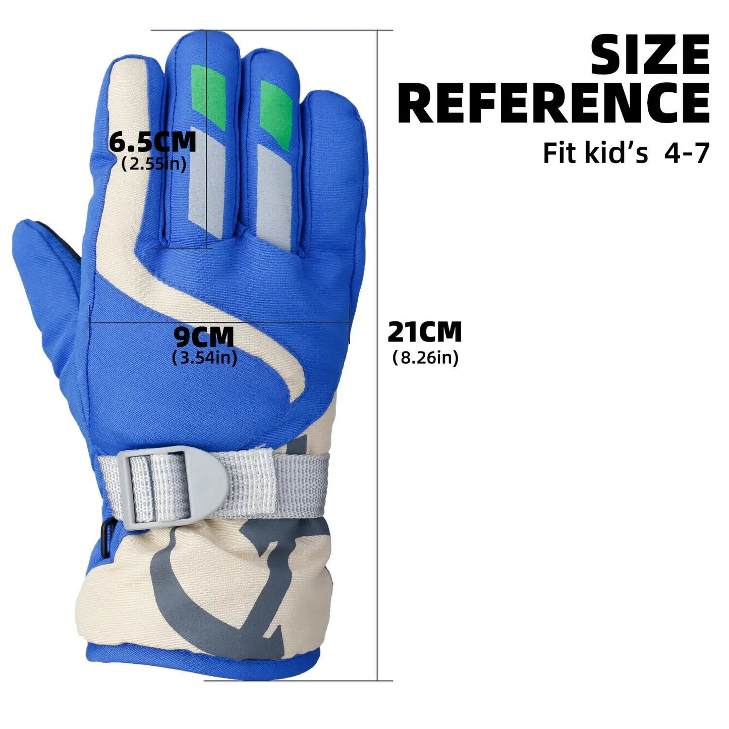 Thermal Ski Gloves  Kids 4 -7yrs