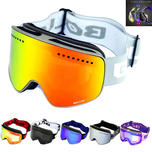 Ski Goggles Double Polarized Lens Anti-fog UV400 Adults