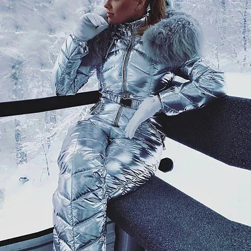 Jumpsuit One-Piece Ski Suit Women