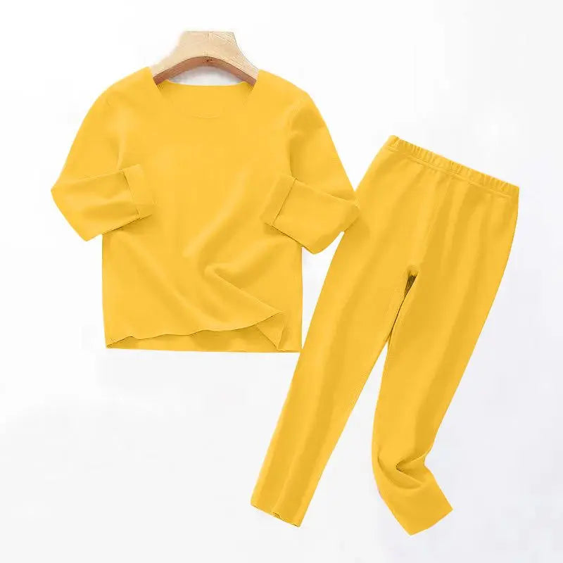 Children's Velvet Non-trace Thermal Underwear Set Boys Girls