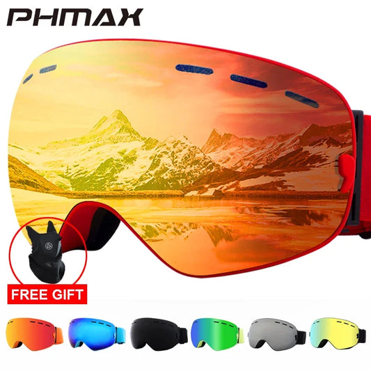 Ski Goggles UV400 Double Lens Anti-Fog Unisex