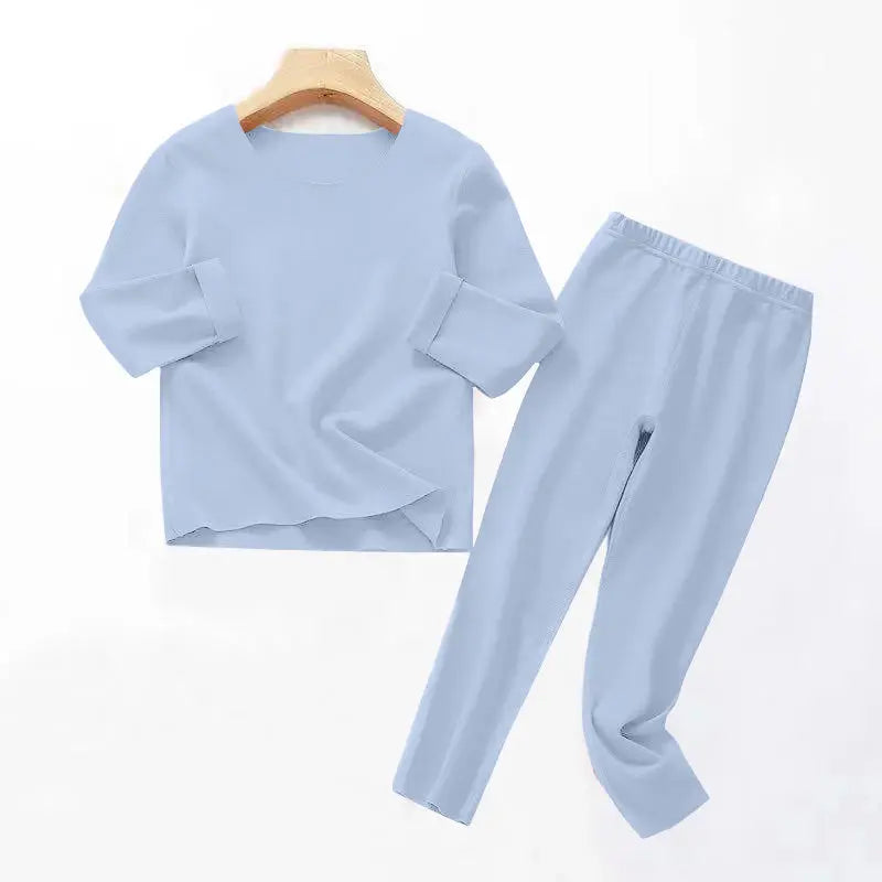 Children's Velvet Non-trace Thermal Underwear Set Boys Girls